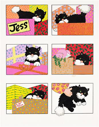 JOAN HICKSON (1929-) Postman Pat story boards for Jess the cat.